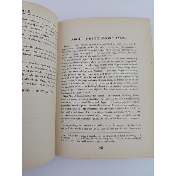 1929 Gregg Shorthand Anniversary Edition HB Book by John Robert Gregg - Picture 6 of 13